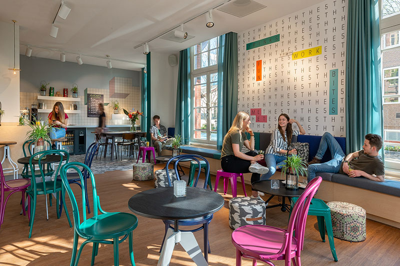 Lounge in Stayokay Hostel Amsterdam Vondelpark