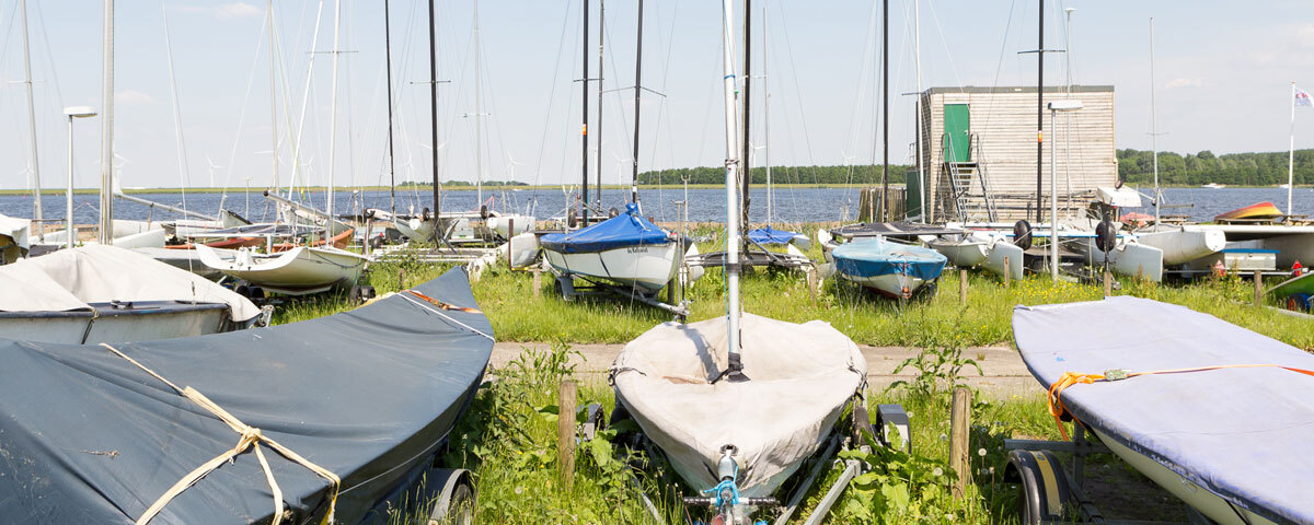 Boats in the Eem lake
